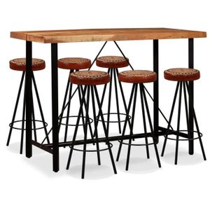 Ensemble Table A Manger 4 Personnes 4 Chaises Style Industriel