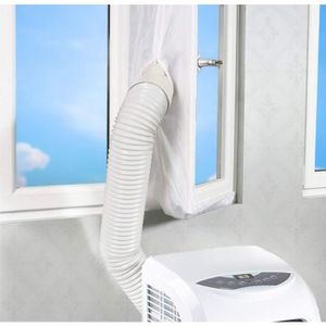 CLIMATISEUR MOBILE Joint de Fenêtre Kit De Calfeutrage Pour Climatiseurs Mobiles et Sèche-linge - 4M - Blanc