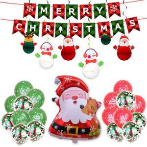 Arche Ballon Noël Décorations De Noël Rouges Et Vertes Ballons Noël Canne  En Bonbon Du Père Noël Pour Les Décorations Décora[u2220] - Cdiscount Maison
