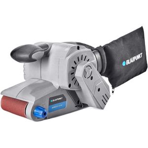 Blaupunkt Ponceuse à Bande Electrique 800W BS3000 - Vitesse 380m/min - Sac à Poussière - Bande Abrasive 76x457mm (2 Bandes Incluses)