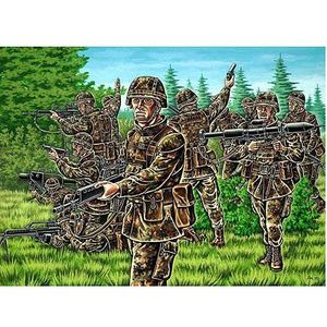 FIGURINE - PERSONNAGE Figurine - REVELL - Infanterie blindée allemande - 45 figurines - Peintures incluses