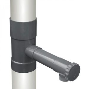 COLLECTEUR EAU - CUVE  Collecteur, récupérateur d'eau de pluie pour gouttière - Diamètre 8 cm - Linxor