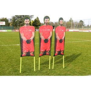 Lot De 3 Mannequins D'entraînement Football - Flexibles, Imprimés Personnages, Pour Coups Francs Et Précision