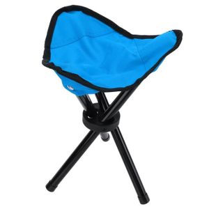MengH-SHOP Tabouret Pliant de Camping Mini Tabouret Chaise de Camping Siege  Assise Pliant Portable pour Pêche Randonnée BBQ Voyage Noir 24.5 * 22.5 *