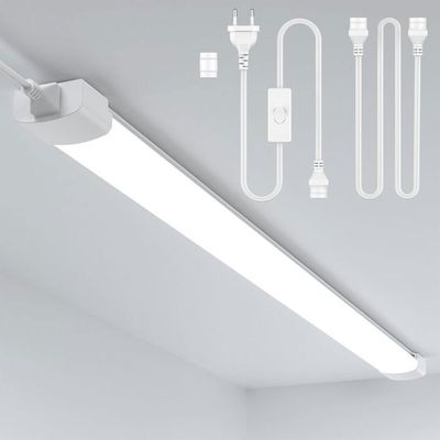 Reglette LED Étanche 40 Cm 18W 4000K 1800 Lm – Néon LED Connectable Garage, Atelier, Salle De Bain, Extérieur – IP65 Anti-Humidité