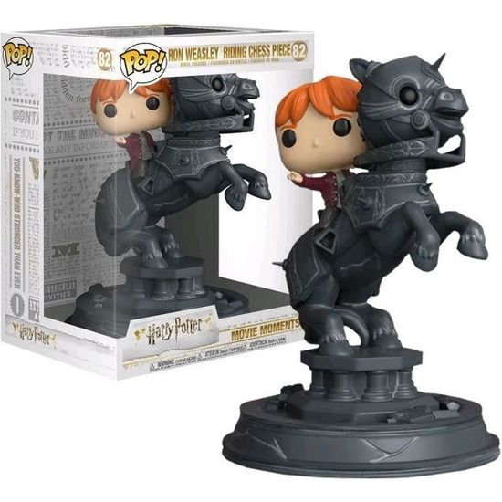 Figurine Ron Weasley Masterpiece Sur Pièce D'Échec Cavalier - Enesco Harry Potter