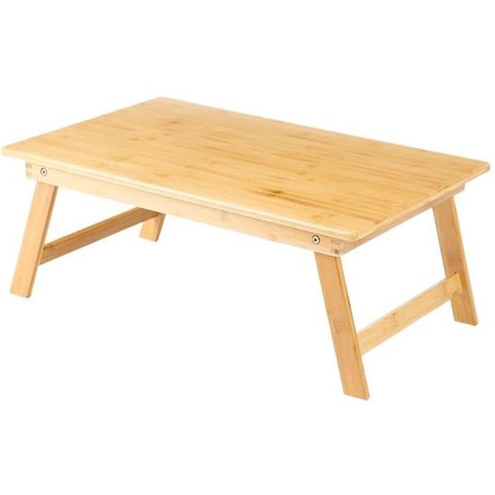 Table Pliable Pour Ordinateur Portable - Avec Encoche Tablette Et Porte-gobelet - Pour Canapé, Lit, Sol