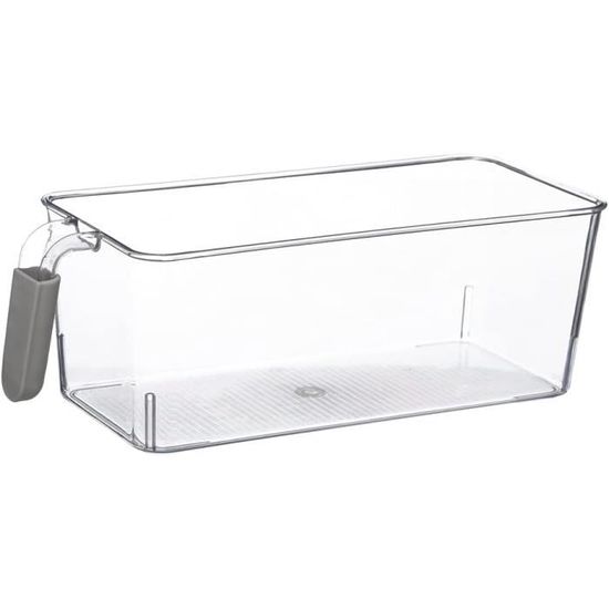 Bac De Rangement Frigo Poignée 12cm Transparent FIVE SIMPLY SMART