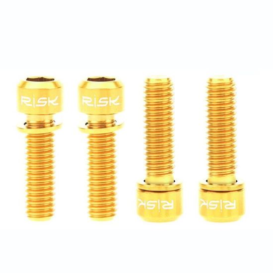 4 X Titanium M6x18mm disque Étrier de frein Vis de fixation