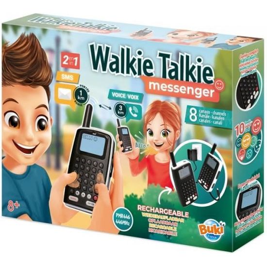 Talkie Walkie - BUKI FRANCE - TW04 - Enfant - Noir - Extérieur