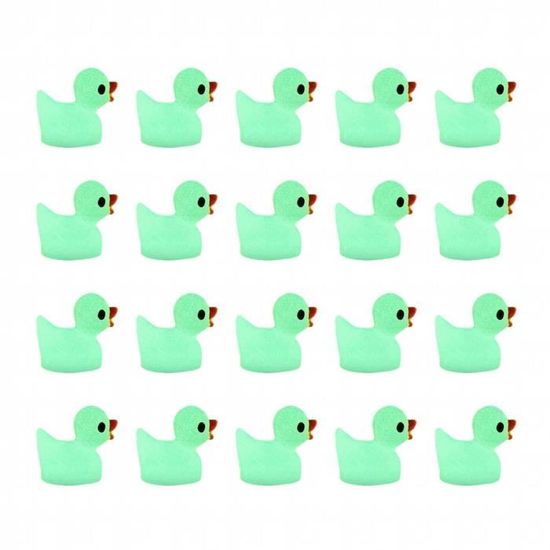HENGBIRD Lot de 100 mini canards miniatures en résine - Mini canards - Mini canards - Mini