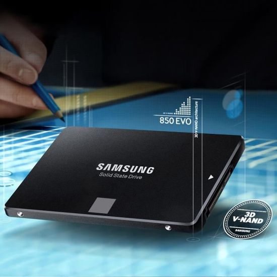 Samsung 860 EVO 1T 2.5 Inch SATA III 3.0 6Gbp s Internal SSD High Speed MZ 76E1T0B CN Cdiscount Informatique