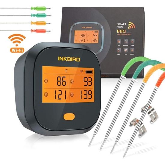 Inkbird Thermomètre à viande IBBQ-4T WiFi - acheter chez