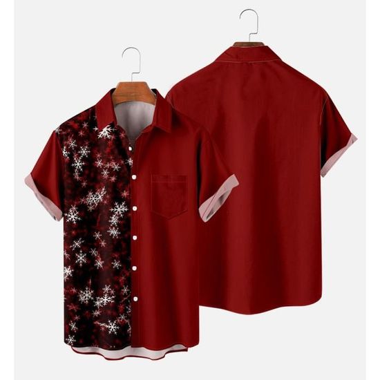 Chemise rouge deals foncé homme