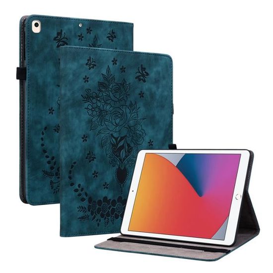VAGHVEO Coque Pour IPad 9ème Génération 10,2 Pouces 2021/2020/2019, IPad 7ème/8ème Gén Étui Arrière Souple Transparent TPU, Protecteur Housse Cover Case Résistant Veille/Réveil Automatique, Vert Foncé