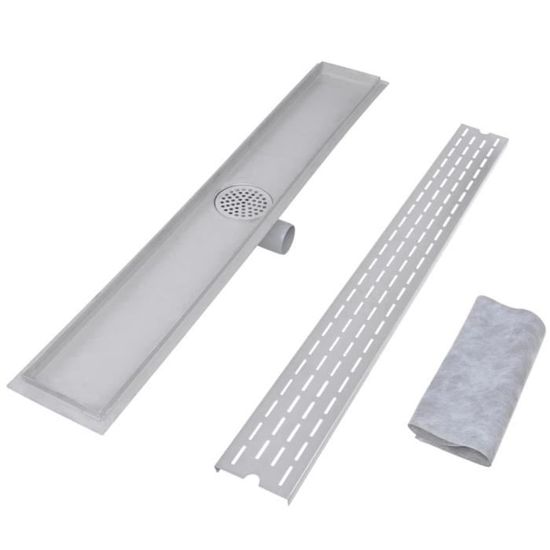 Drain linéaire Perfect Fit pour douche acier inoxydable