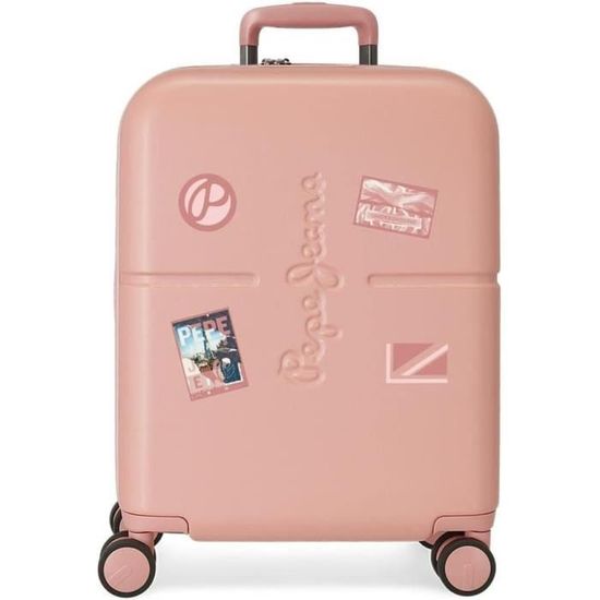 Valise Cabine Licorne Enso Magic - 33 X 50 X 20 Cm - Rigide, 4 Roues - Rose - 33 Litres - 1