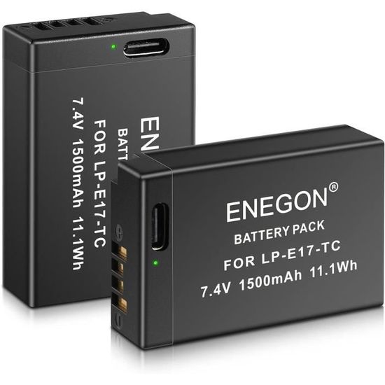 AKTTKA EN-EL14 1680mAh Batteries à Charge Directe USB-C (Pack