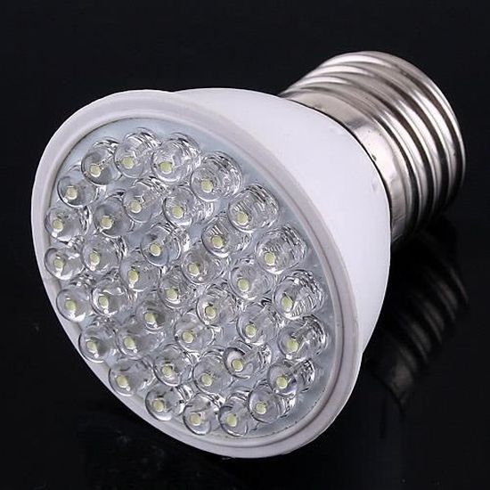 220V 1.9W lampe à Ampoule E27 38 LED blanc