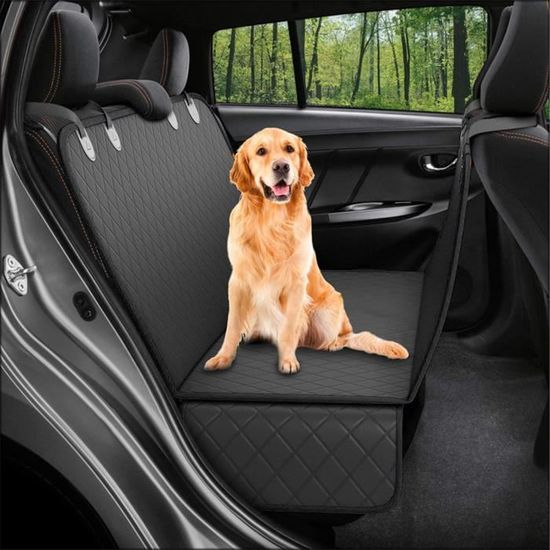 Vvikizy housse de siège de voiture pour animaux de compagnie Housse de siège de voiture pour chien, animalerie kit Bord noir