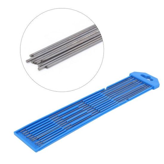 Lot 10 Électrodes Tungstène Pur WP 1.0 Mm X 175 Mm - Tig Soudage Aluminium Acier Inoxydable Mince Vert