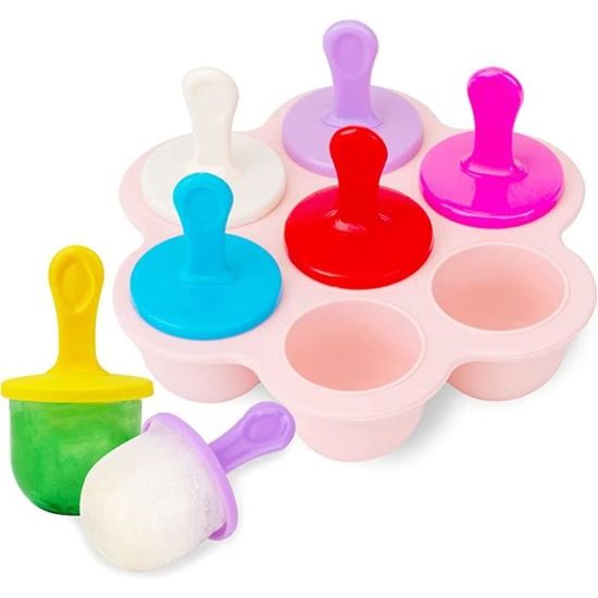 Moules à Glace Licorne Wooshwa - 4 Pièces En Silicone Alimentaire, Bâtonnets Inclus, Design Mignon Pour Enfants - 13