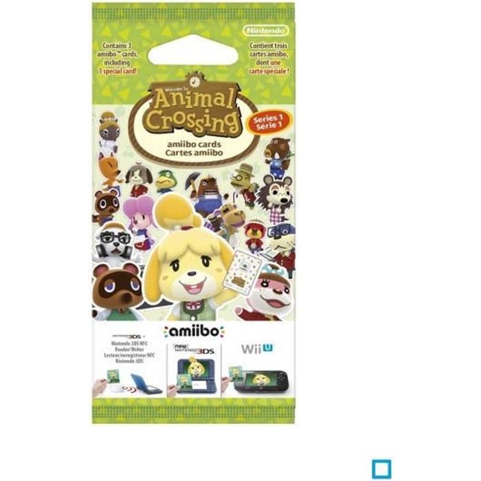 Cartes Animal Crossing Happy Home Designer (paquet de 3 cartes - 1 spéciale + 2 normales)