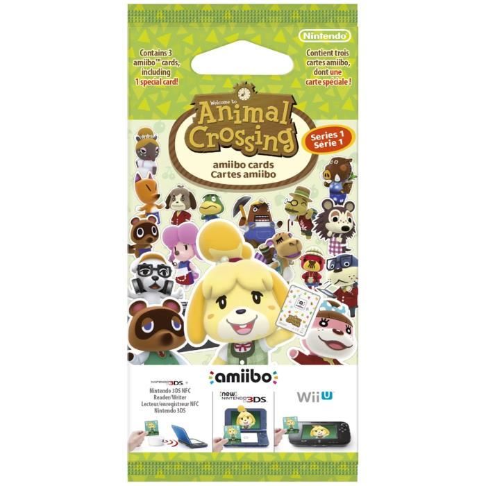 Cartes Animal Crossing Happy Home Designer (paquet de 3 cartes - 1 spéciale + 2 normales)