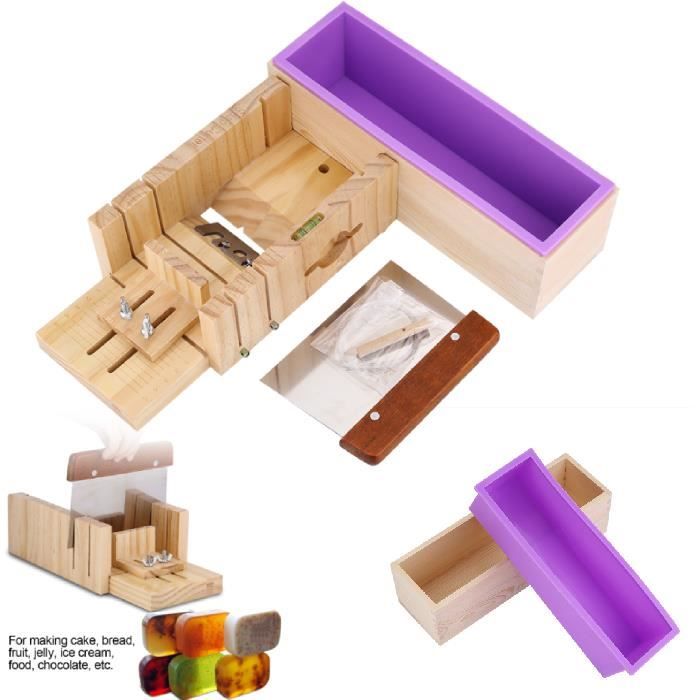 Rectangulaire Moule à Savon en Silicone, Coupe Savon Multi-Fonction Réglable Outil de Fabrication de Savon