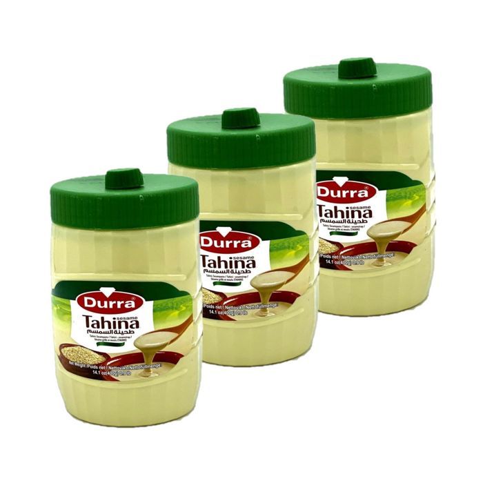 Lot 3x Tahin / Crème de sésame - Durra - pot 400g