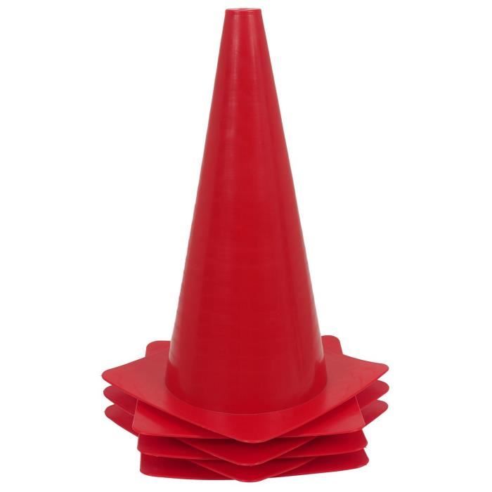 Cone 6 cÔnes souples 35cm rge - Csy plastique UNI Rouge