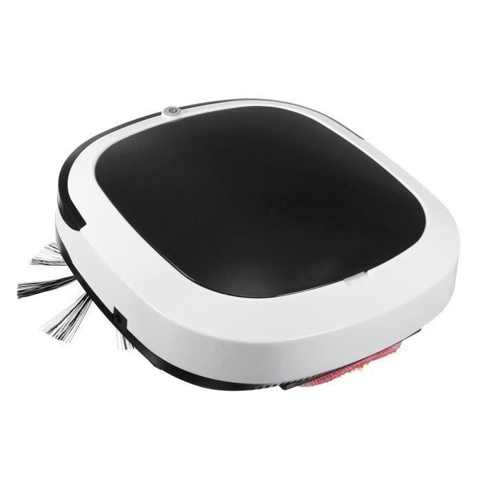 Aspirateur Robot de balayage Intelligent Machine Electrique Rechargeable Noir