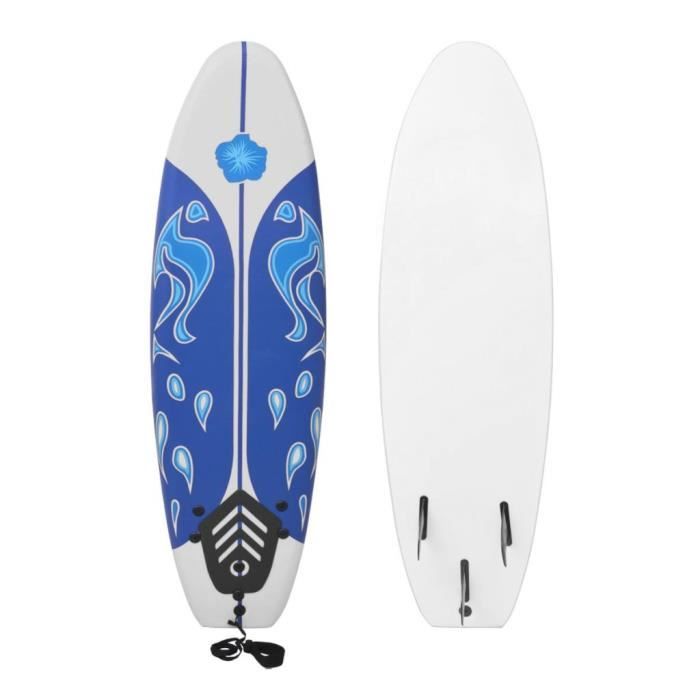 Planche de surf planche de natation pour Débutants Adultes et Enfants Bleu 170 cm