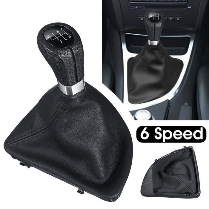 SHAN NEUFU Pommeau Soufflet Levier de Vitesse Pour BMW 1 Series E81 E87 Right Drive Side 6-Vitesse