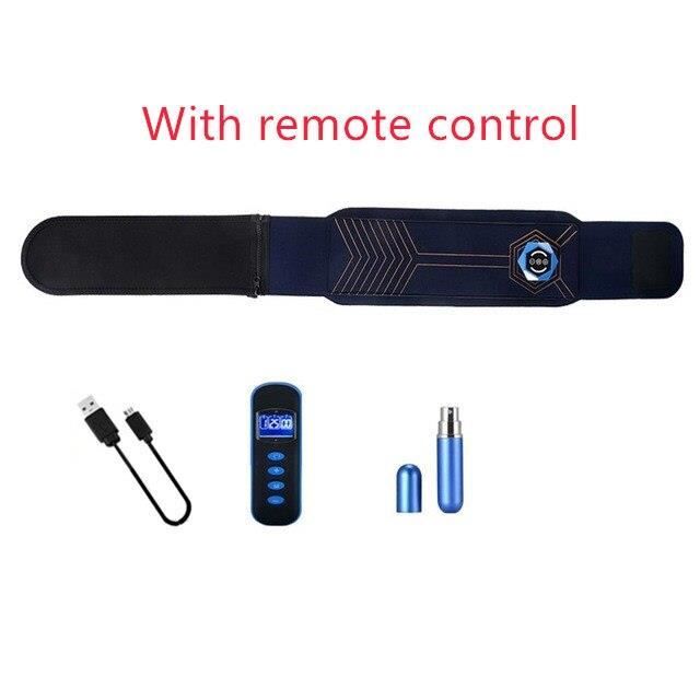 Ceinture électrostimulation,Stimulateur AB Rechargeable ceinture minceur réglable sans Gel utilisation - Type With remote control