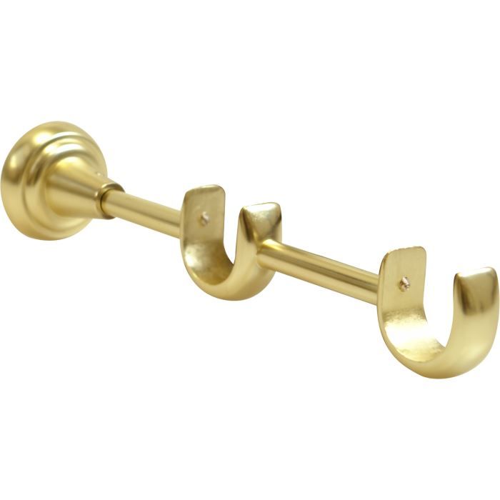Support double pour tringle en acier D28-28