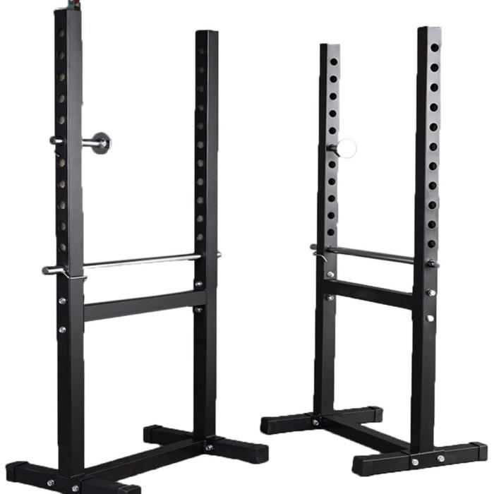 BANC DE MUSCULATION Cages de squat Barre de Traction Banc de Presse Porte-haltères de Fitness pour Hommes Étag&e286