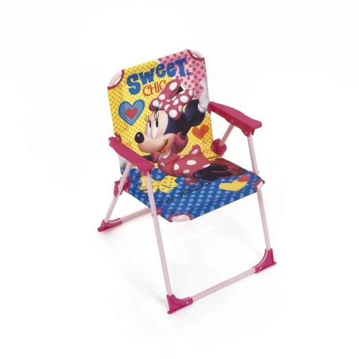 DISNEY Chaise Pliable Minnie Mouse Pour Enfant - Montée 38x32x53 cm