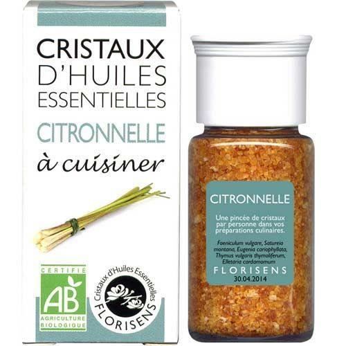 Cristaux d huiles essentielles Citronnelle bio 20g