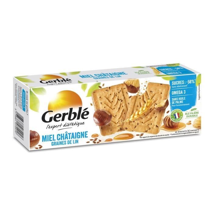 Biscuits miel et châtaigne 200g Gerblé