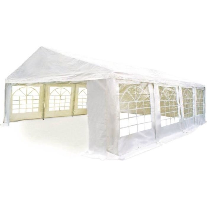 Tente de réception -Celia- en polyéthylène - 32m² - 4 x 8 m