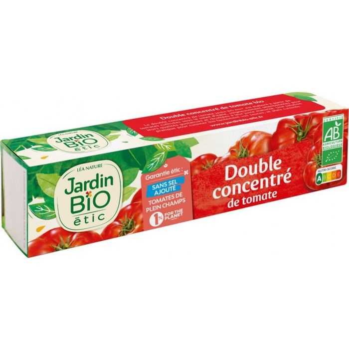 Double concentré de tomate bio 200 g Jardin Bio