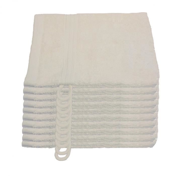 Julie Julsen Lot de 10 gants de toilette doux et absorbants 17 couleurs disponibles 15 x 21 cm 500 g-m² Certification Öko-Tex ,