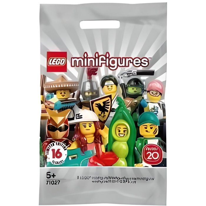 1 Sachet Figurine Surprise Serie 20 LEGO 71027 Minifigures - Edition Limitee - Nouveaute 2020
