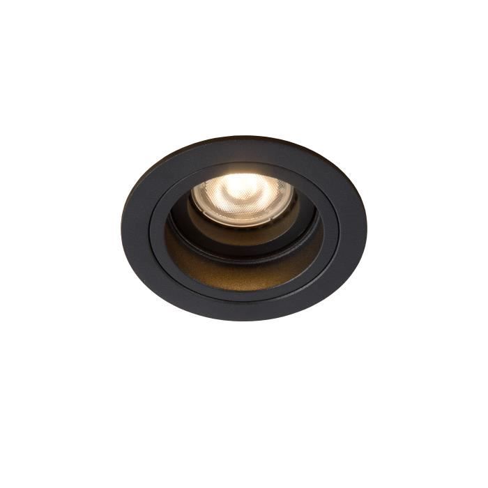 Lucide EMBED - Spot Encastrable - Ø 9,1 cm - GU10 - Noir - 22958-01-30