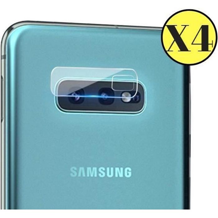 Lot de 4 Verres Trempé Protection Caméra pour Samsung Galaxy S10e - Film Protecteur Lentille Appareil Photo Arriere