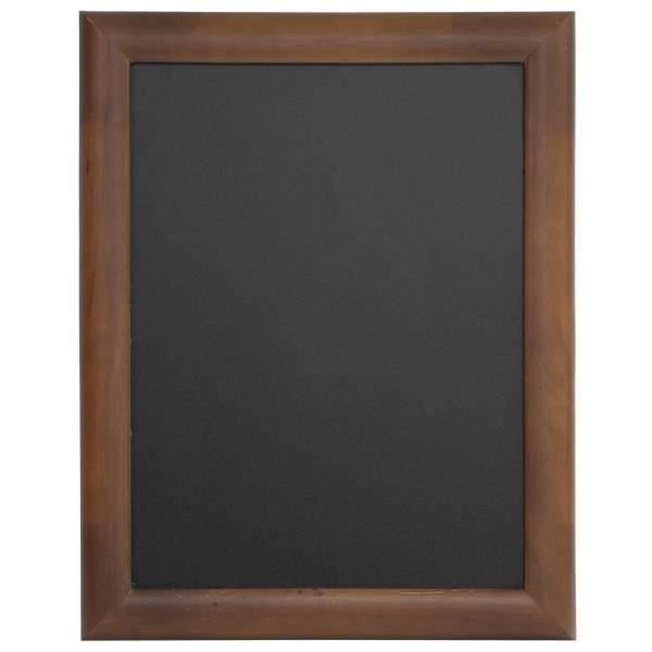 Ardoises murales noires pour cafés et restaurants encadrement bois coloris wenge 40*50cm