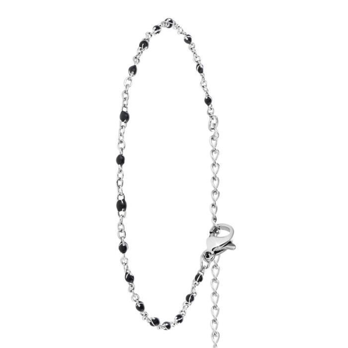 Bracelet perles noires par SC Bohème