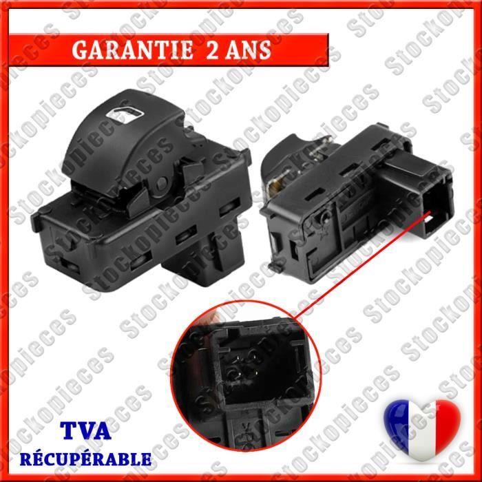 INTERRUPTEUR BOUTON LEVE VITRE COMPATIBLE CITROEN BERLINGO A PARTIR 2008 - 6554.QL