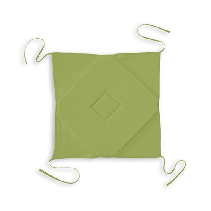 Galette à rabats polyester FAMILY 40x40 Bambou